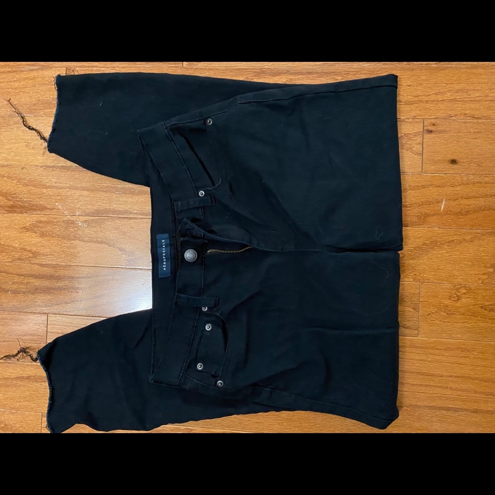 Black cropped Aeropostale jeggings